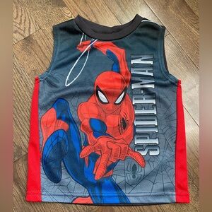 Marvel Spider-Man athletic tank top kids size 4